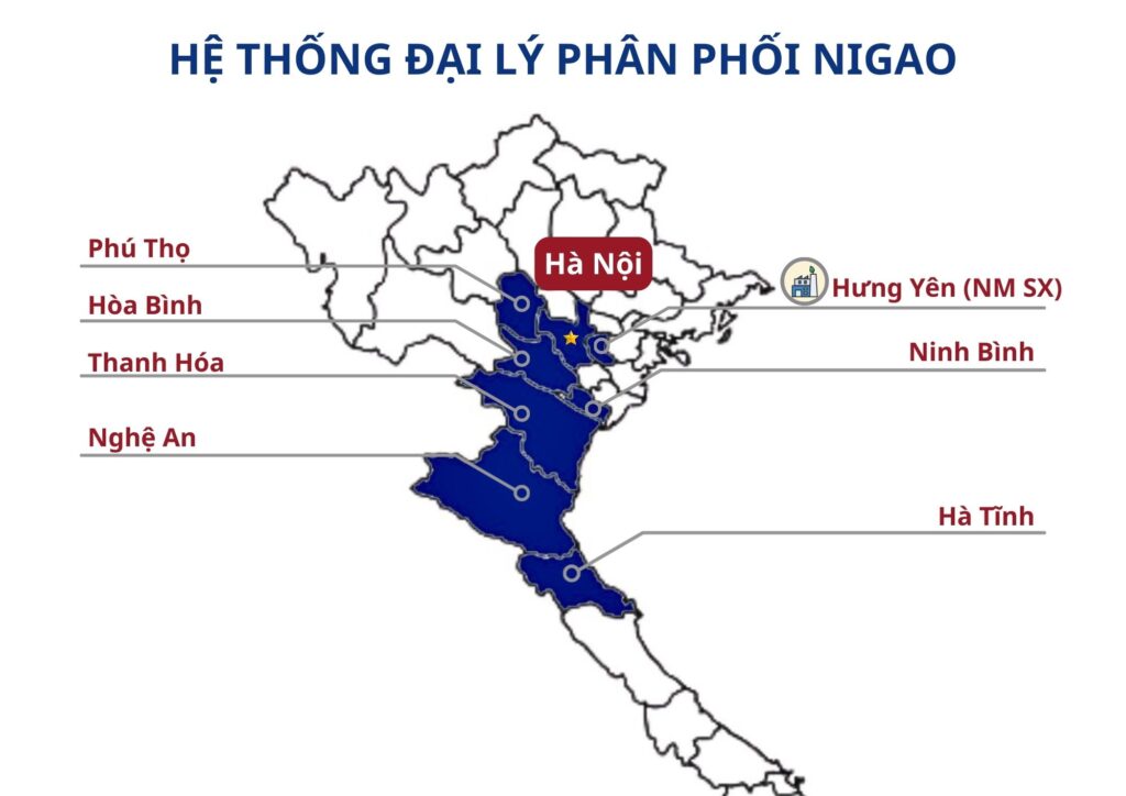 Hệ thống đại lý phân phối Nigao